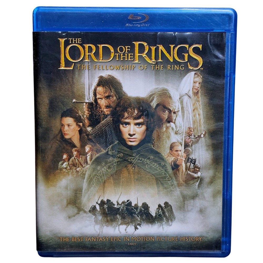 New Line Lord of the Rings Fellowship of the Ring Blu-ray DVD Combo Excellent